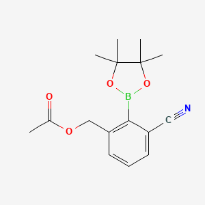 3-Cyano-2-(4,4,5,5-tetramethyl-1,3,2-dioxaborolan-2-yl)benzyl acetate