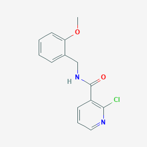 molecular formula C14H13ClN2O2 B13350901 2-chloro-N-[(2-methoxyphenyl)methyl]pyridine-3-carboxamide 