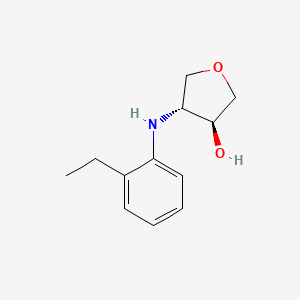 (3S,4R)-4-((2-Ethylphenyl)amino)tetrahydrofuran-3-ol