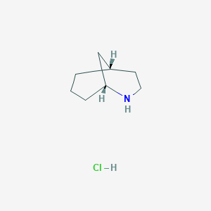 molecular formula C8H16ClN B13350915 Rel-(1R,5S)-2-azabicyclo[3.3.1]nonane hydrochloride 