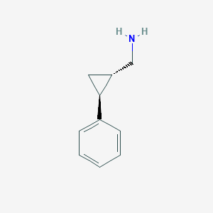 molecular formula C10H13N B13350972 ((1S,2S)-2-Phenylcyclopropyl)methanamine 