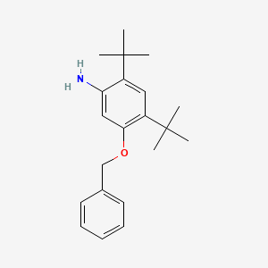 molecular formula C21H29NO B13350986 5-(Benzyloxy)-2,4-di-tert-butylaniline 