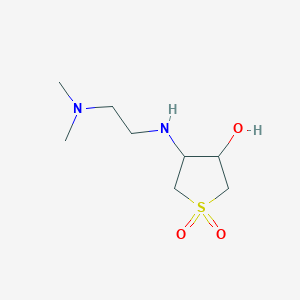 molecular formula C8H18N2O3S B1335099 4-(2-Dimethylamino-ethylamino)-1,1-dioxo-tetrahydro-thiophen-3-ol CAS No. 347364-76-5