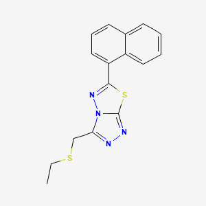 3-[(Ethylsulfanyl)methyl]-6-(naphthalen-1-yl)[1,2,4]triazolo[3,4-b][1,3,4]thiadiazole