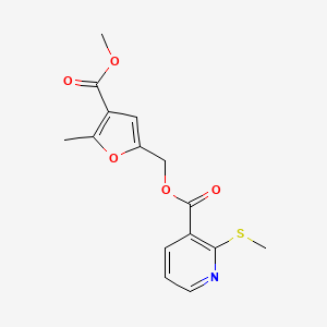 (4-(Methoxycarbonyl)-5-methylfuran-2-yl)methyl 2-(methylthio)nicotinate