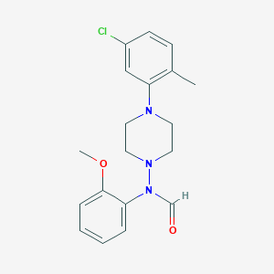 molecular formula C19H22ClN3O2 B13351014 N-(4-(5-Chloro-2-methylphenyl)piperazin-1-yl)-N-(2-methoxyphenyl)formamide 