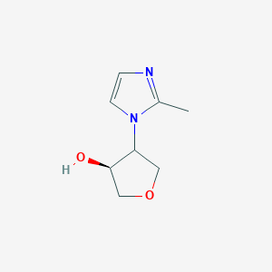 (3S)-4-(2-methyl-1H-imidazol-1-yl)oxolan-3-ol