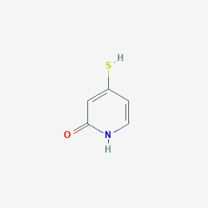 molecular formula C5H5NOS B13351068 2(1H)-Pyridinone, 4-mercapto- 