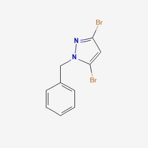 molecular formula C10H8Br2N2 B13351076 1-Benzyl-3,5-dibromo-1H-pyrazole 