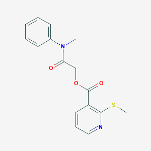 2-(Methyl(phenyl)amino)-2-oxoethyl 2-(methylthio)nicotinate