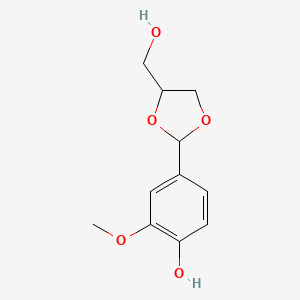 2-(4-Hydroxy-3-methoxyphenyl)-1,3-dioxolane-4-methanol