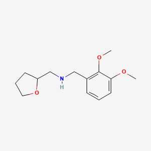 molecular formula C14H21NO3 B1335111 (2,3-二甲氧基-苄基)-(四氢呋喃-2-基-甲基)-胺 CAS No. 510723-80-5