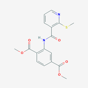 Dimethyl 2-(2-(methylthio)nicotinamido)terephthalate