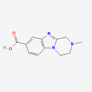 2-Methyl-1,2,3,4-tetrahydrobenzo[4,5]imidazo[1,2-a]pyrazine-8-carboxylic acid