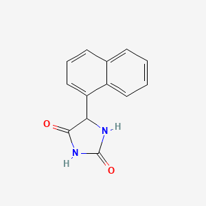 molecular formula C13H10N2O2 B1335120 5-(1-萘基)咪唑烷-2,4-二酮 CAS No. 22706-10-1
