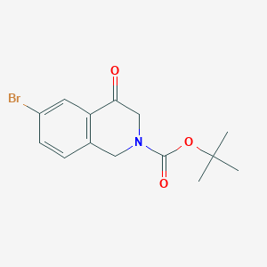 tert-Butyl 6-bromo-4-oxo-3,4-dihydroisoquinoline-2(1H)-carboxylate