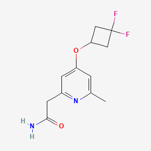 2-(4-(3,3-Difluorocyclobutoxy)-6-methylpyridin-2-yl)acetamide