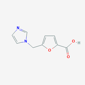 B1335128 5-[(1H-Imidazol-1-yl)methyl]furan-2-carboxylic acid CAS No. 876709-30-7