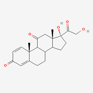 (10R,13S,17R)-17-hydroxy-17-(2-hydroxyacetyl)-10,13-dimethyl-6,7,8,9,12,14,15,16-octahydrocyclopenta[a]phenanthrene-3,11-dione