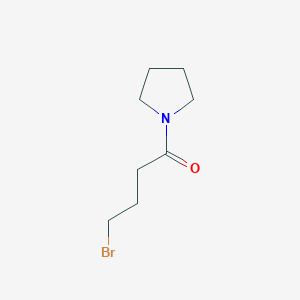 molecular formula C8H14BrNO B13351317 4-Bromo-1-(pyrrolidin-1-yl)butan-1-one 