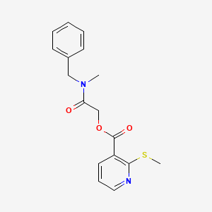 2-(Benzyl(methyl)amino)-2-oxoethyl 2-(methylthio)nicotinate