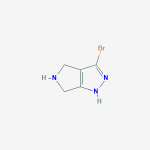 molecular formula C5H6BrN3 B13351346 3-Bromo-2,4,5,6-tetrahydropyrrolo[3,4-c]pyrazole 