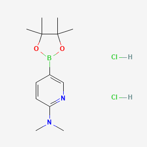 N,N-Dimethyl-5-(4,4,5,5-tetramethyl-1,3,2-dioxaborolan-2-yl)pyridin-2-amine dihydrochloride