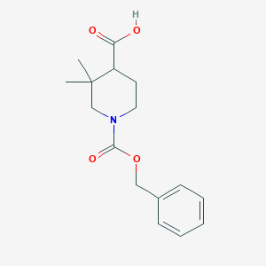 1-Benzyloxycarbonyl-3,3-dimethyl-piperidine-4-carboxylic acid