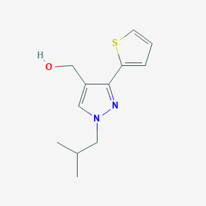 (1-isobutyl-3-(thiophen-2-yl)-1H-pyrazol-4-yl)methanol