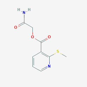 2-Amino-2-oxoethyl 2-(methylthio)nicotinate