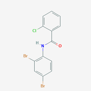 molecular formula C13H8Br2ClNO B13351420 2-chloro-N-(2,4-dibromophenyl)benzamide 