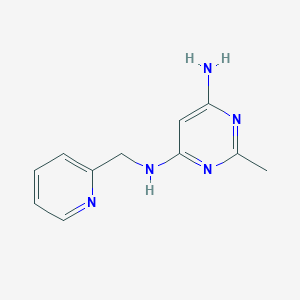 2-methyl-N4-(pyridin-2-ylmethyl)pyrimidine-4,6-diamine