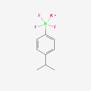 molecular formula C9H11BF3K B13351445 Potassium trifluoro(4-isopropylphenyl)borate 