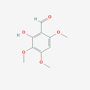 molecular formula C10H12O5 B13351470 2-Hydroxy-3,4,6-trimethoxybenzaldehyde 