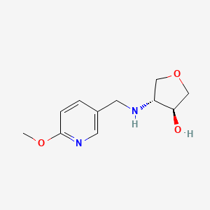 (3S,4R)-4-{[(6-methoxypyridin-3-yl)methyl]amino}oxolan-3-ol