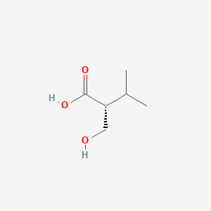 molecular formula C6H12O3 B13351475 (R)-2-(Hydroxymethyl)-3-methylbutanoic acid 