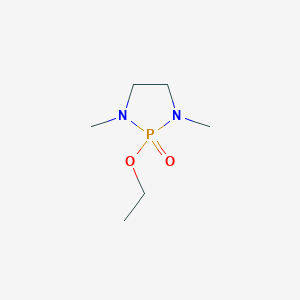 molecular formula C6H15N2O2P B13351478 2-Ethoxy-1,3-dimethyl-1,3,2lambda~5~-diazaphospholidin-2-one CAS No. 10026-27-4