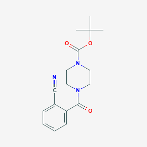 molecular formula C17H21N3O3 B13351516 Tert-butyl 4-(2-cyanobenzoyl)piperazine-1-carboxylate 