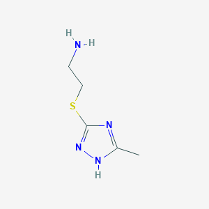 molecular formula C5H10N4S B1335152 2-(5-Methyl-2H-[1,2,4]triazol-3-ylsulfanyl)-ethylamine CAS No. 842955-68-4