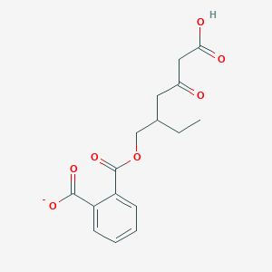 molecular formula C16H17O7- B13351524 2-(((5-Carboxy-2-ethyl-4-oxopentyl)oxy)carbonyl)benzoate 