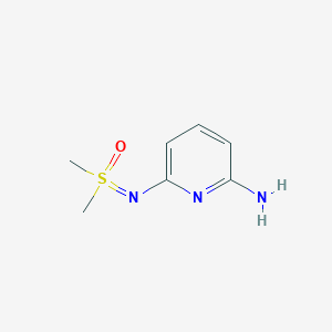 molecular formula C7H11N3OS B13351527 ((6-Aminopyridin-2-yl)imino)dimethyl-l6-sulfanone 