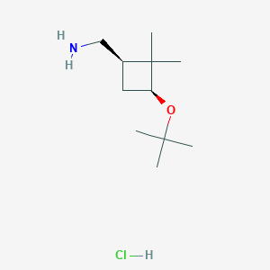 Rel-((1R,3S)-3-(tert-butoxy)-2,2-dimethylcyclobutyl)methanamine hydrochloride