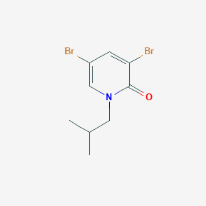 molecular formula C9H11Br2NO B13351561 3,5-Dibromo-1-isobutylpyridin-2(1H)-one 