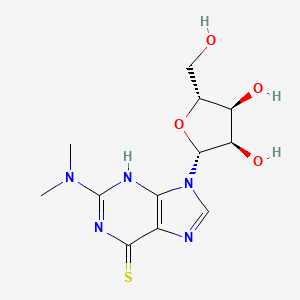 9-((2R,3R,4S,5R)-3,4-Dihydroxy-5-(hydroxymethyl)tetrahydrofuran-2-yl)-2-(dimethylamino)-3H-purine-6(9H)-thione