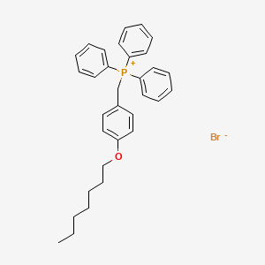 molecular formula C32H36BrOP B13351646 (4-(Heptyloxy)benzyl)triphenylphosphonium bromide 