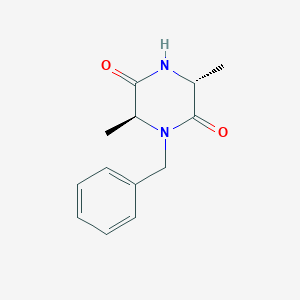 (3R,6S)-1-benzyl-3,6-dimethylpiperazine-2,5-dione