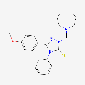 2-(azepan-1-ylmethyl)-5-(4-methoxyphenyl)-4-phenyl-2,4-dihydro-3H-1,2,4-triazole-3-thione