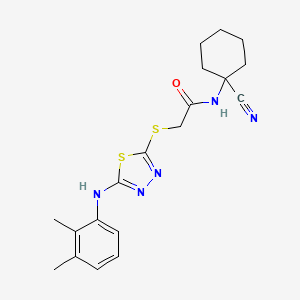 N-(1-cyanocyclohexyl)-2-({5-[(2,3-dimethylphenyl)amino]-1,3,4-thiadiazol-2-yl}sulfanyl)acetamide