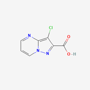 molecular formula C7H4ClN3O2 B1335172 3-氯吡唑并[1,5-a]嘧啶-2-甲酸 CAS No. 842973-65-3