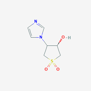 (3S)-3-Hydroxy-4-(1H-imidazol-1-yl)tetrahydrothiophene 1,1-dioxide